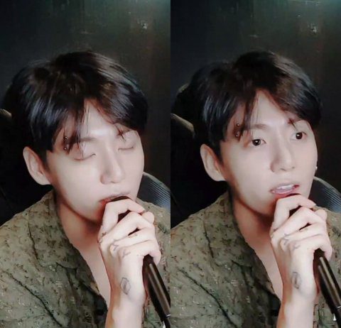 10m Viewers in Jungkook’s V LIVE Today bts bangtan jungkook vlive singing