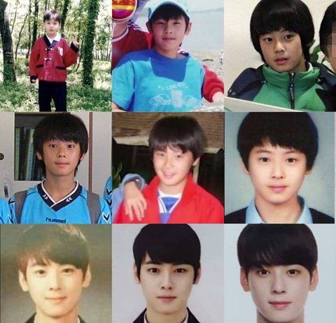 Netizens Share Pictures That Show Cha Eunwoo’s Growing Up Process Cha Eunwoo Childhood Pictures Before And After