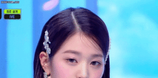 Screen Capture of Jang Wonyoung on M Countdown
